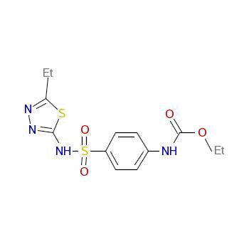 92110 38 8 Ethyl 4 5 Ethyl 1 3 4 Thiadiazol 2 Yl Amino Sulphonyl