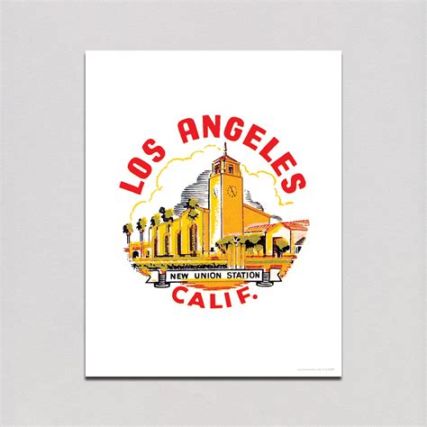 Union Station L.A. - Travel Art Print – Laughing Elephant