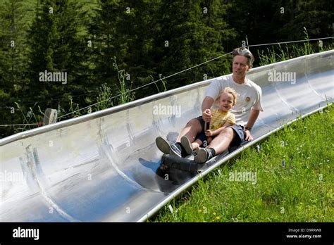 Switzerland, Lucerne canton, Pilatus, summer toboggan run Stock Photo ...