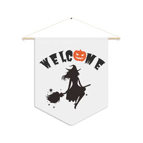 Halloween Witch Pennant, Halloween Pennant Designed & Sold By DuTran