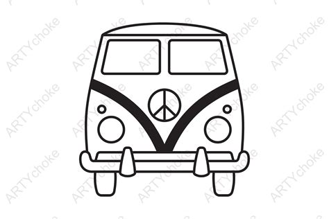 Hippie Van Svg