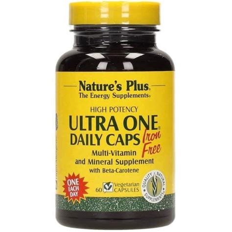 Витаминно-минеральный комплекс Nature's Plus Ultra One Daily Caps Iron ...
