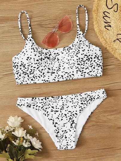 Dalmatian Print Bikini Swimsuit Bikini Swimsuits Swimsuits Bikinis