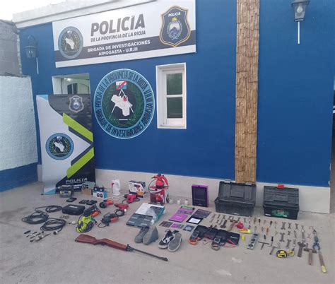 La Policia detuvo a dos sujetos y recuperó elementos robados Nueva Rioja