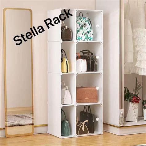 Jual Rak Tas Stella 8 Pintu Shenar Lemari Tempat Penyimpanan Tas Bag