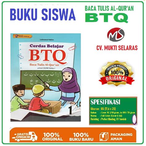 Jual Penerbit Mukti Selaras Panduan Cerdas Belajar Baca Tulis Al