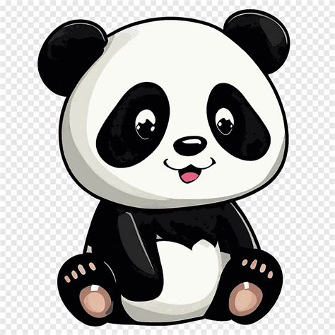 Panda oso panda oso amor por los animales simpático feliz sonrisa