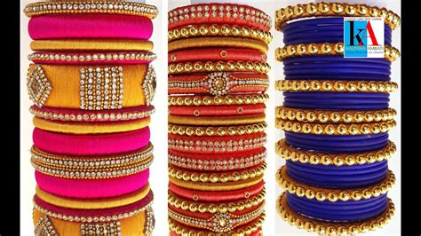 My Top Over All Silk Thread Bangles Collection Part Youtube