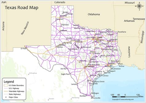 Texas Road Map - Check road network of State Routes, US Highways, and ...