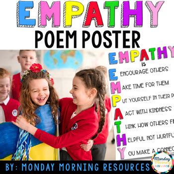 Empathy Classroom Poster Empathy Acrostic Poem Printable Tpt