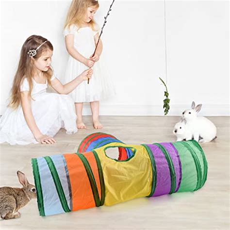 Wxj Bunny Tunnels Cat Tube Collapsible Way Rabbit Tunnels For