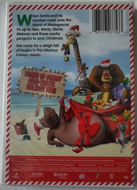 New And Sealed Merry Madagascar Dvd Disc Set Free Shipping