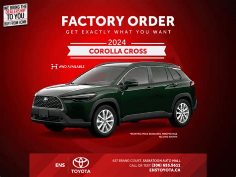 New 2025 Toyota Corolla Cross SUV in Saskatoon #2024COROLLACROSS | Ens Toyota