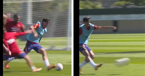 Trincao shows his magic skills in training: beats several opponents and almost scores golazo ...