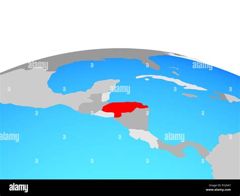 Honduras On Political Globe D Illustration Stock Photo Alamy