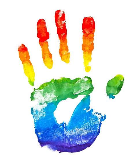 Rainbow Handprint Isolated Stock Photos - Free & Royalty-Free Stock Photos from Dreamstime