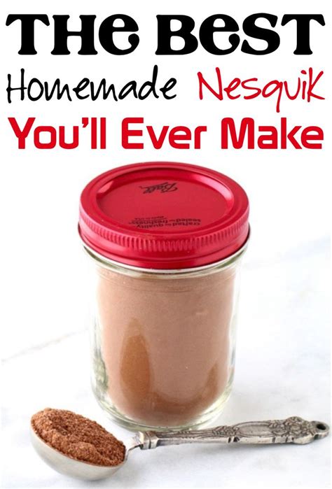 Homemade Nesquik Chocolate Milk Powder Recipe