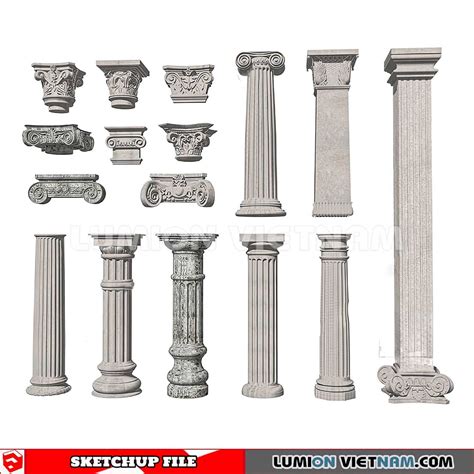 230621 Classic Columns Sketchup 3d Models