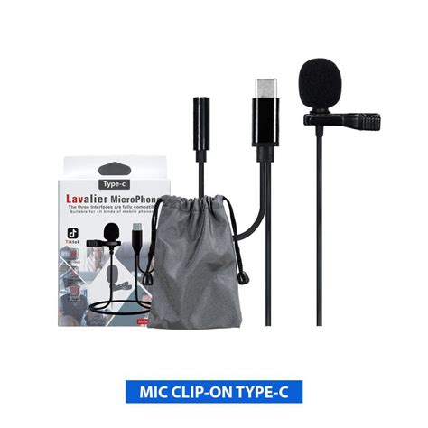 Jual Mic Lavalier Wired Type C Clip On 1 5m Jh 042 A Microphone Jepit