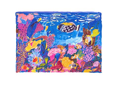 aquarium august    ken  australian art painting