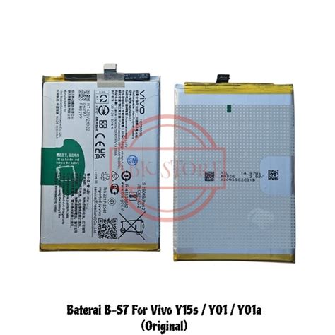 Jual Baterai Battery B S7 For Vivo Y15s Y01 Y01a Original Shopee