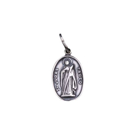 San Judas Thaddeus Medal 2cm 925 Sterling Silver / St Jude - Etsy