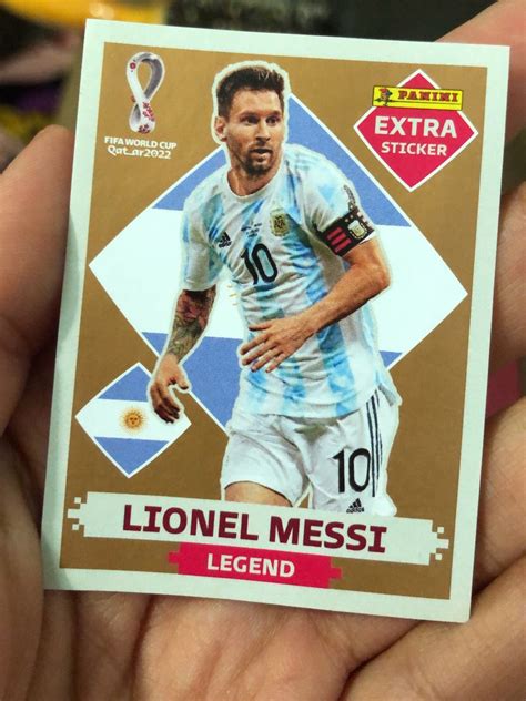 Figurinha Messi Gold Roupa Esportiva Masculino Panini Nunca Usado