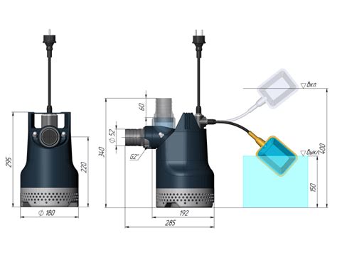 Дренажный насос UNIPUMP SPA 450 – АкваБак – емкости для воды, насосное ...