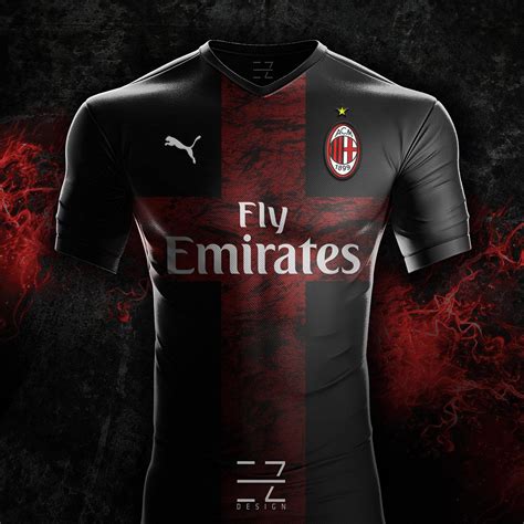 Puma Ac Milan Home Away Third Concept Kits By Ez Design