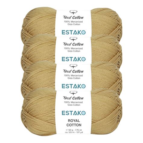 Amazon Estako Royal Cotton Skeins Pack Mercerized Giza