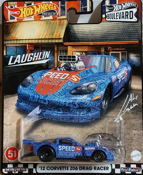 Hotwheels Boulevard 51 Corvette Z06 Drag Racer Car Out The Box