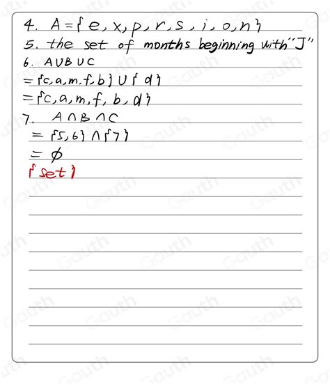 Solved Write The Set Of Distinct Letters In The Word Expression