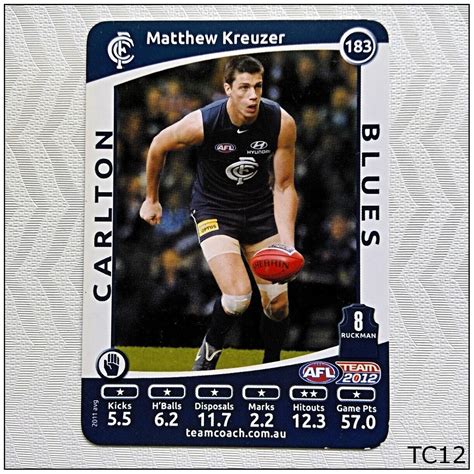 Afl Teamcoach Matthew Kreuzer Ebay