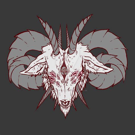 Demon Goat Head By Butterflyvomit On Deviantart