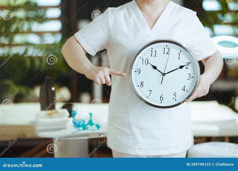 Closeup On Female Medical Massage Therapist In Spa Salon Stock Image