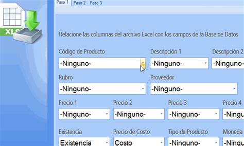 Importar Productos Desde Excel A La Base De Datos Ega Futura Software