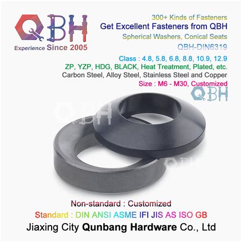 Qbh DIN6319 DIN 6319 M6 M30 Carbon Steel Alloy Steel Stainless Steel