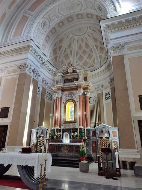 Benevento Abside Della Basilica Della Madonna Delle Grazie Stock