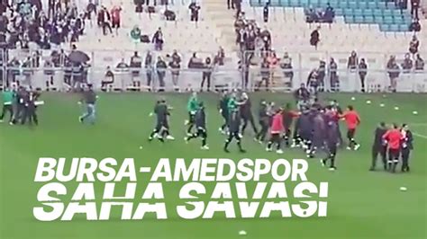 Bursaspor Amedspor maçı öncesinde futbolcular kavga etti