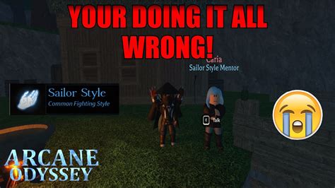 Arcane Odyssey The Easiest Way To Get Sailor Style YouTube