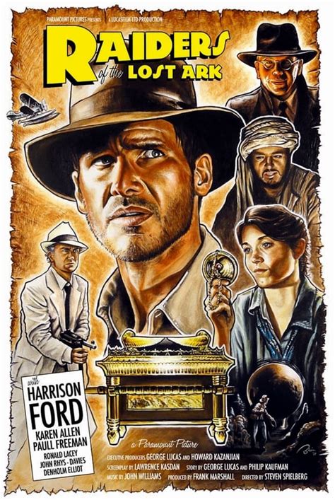 RAIDER OF THE LOST ARK Marvel Movie Posters Classic Movie Posters