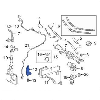 Mercedes GLE Class Windshield Washer Pumps CARID