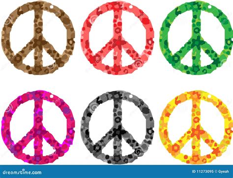 Peace Sign Flower Power Stock Vector Illustration Of Peace