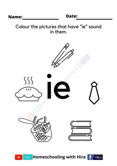 Jolly Phonics Ie Worksheet