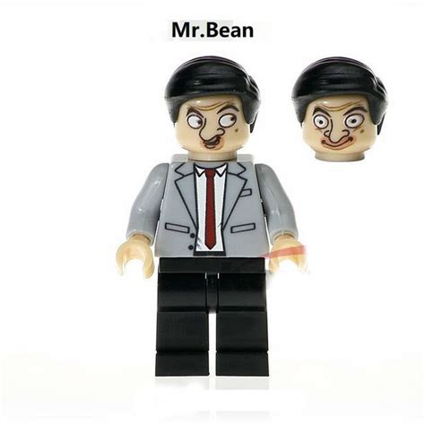 Mr Bean Tv Character Minifigure Lego Mini Figure Build Block