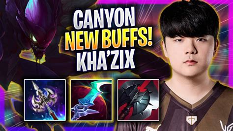 Canyon Tries Kha Zix With New Buffs Gen Canyon Plays Kha Zix Jungle