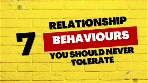 Relationship Advice 7 Relationship Behaviors You Should Never Tolerate