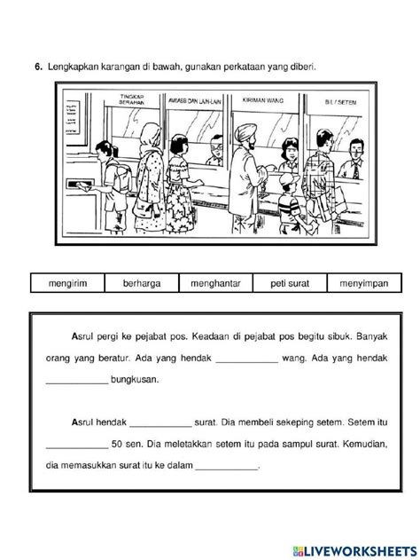 Latihan Bahasa Melayu Online Exercise For Tahun 3 Live Worksheets