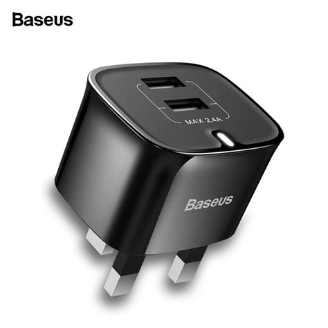 Зарядное устройство Baseus с двумя портами USB, штепсельная вилка ...