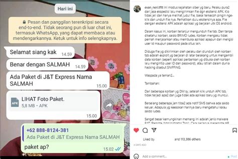 Viral Unggahan Penipuan Modus Kurir Paket Saldo Rekening Bisa Ludes